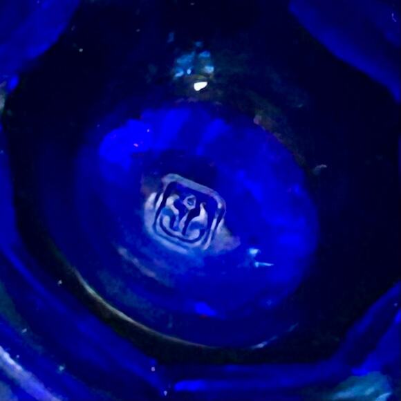 Set of 6 Anchor Hocking Cobalt Blue Fountainware Tall Parfait / Float Glasses - Picture 5 of 12